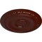 Ekena Millwork Caputo Ceiling Medallion (Fits Canopies up to 6"), Hnd-Painted Brushed Mahogany, 24 1/4"OD x 1 1/2"P CM24CABMF - alternate 2